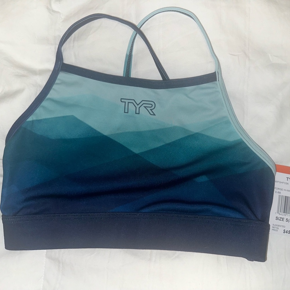 TYR Women's Blue Sports Bra